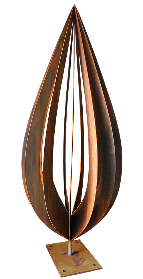 Corten Steel Sculpture Leaf