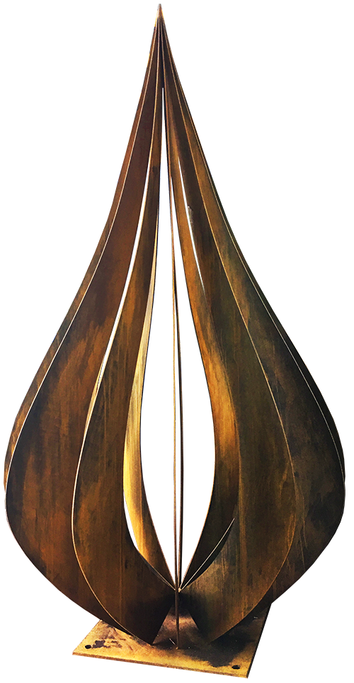 Corten Steel Sculpture Flame
